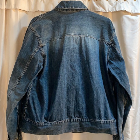 Structure jeans blue denim jacket men vintage L - Picture 3 of 12